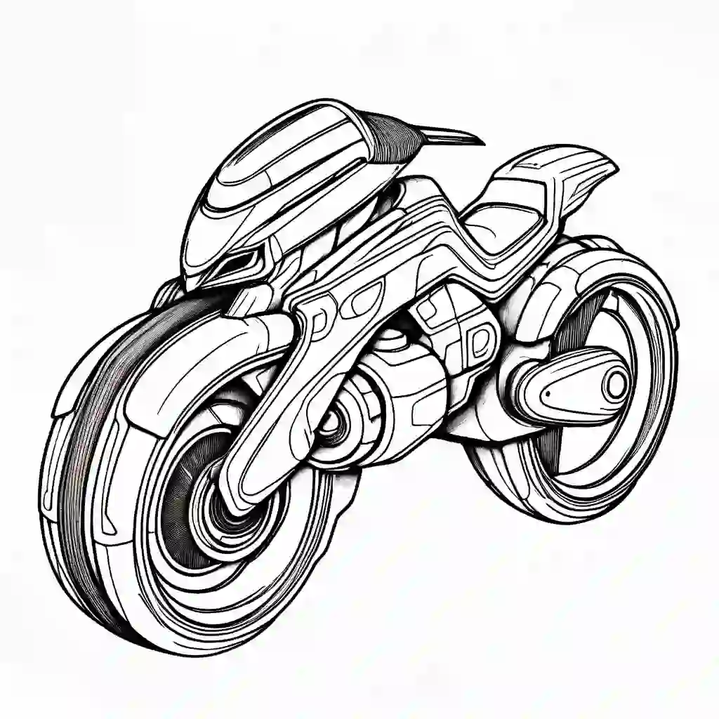 Hoverbikes coloring pages